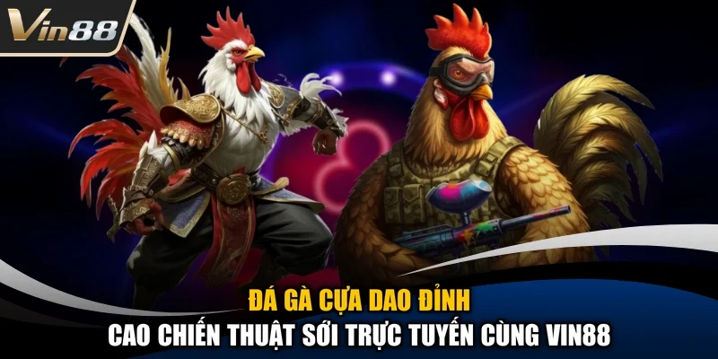 Đá Gà Cựa Dao Đỉnh Cao Chiến Thuật Sới Trực Tuyến Cùng Vin88